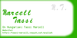 marcell tassi business card